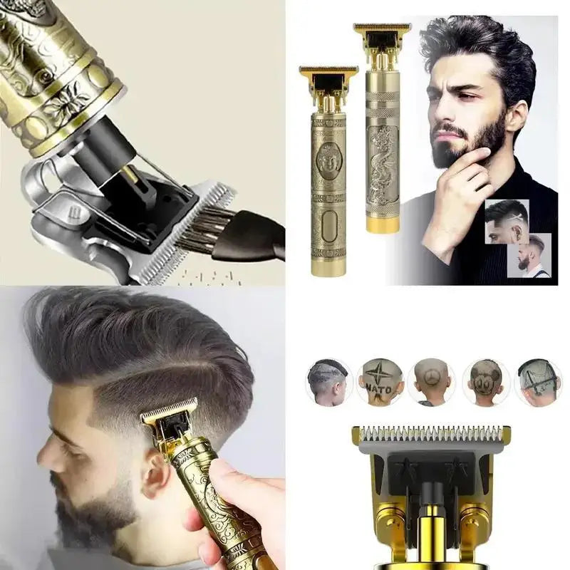 Máquina de corte de cabelo profissional elétrica masculino barba