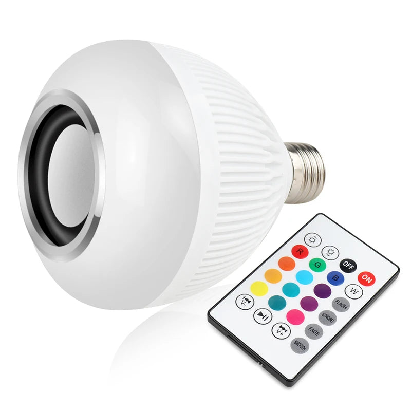 Luminária Caixa de Som Led Bluetooth com Controle 12W