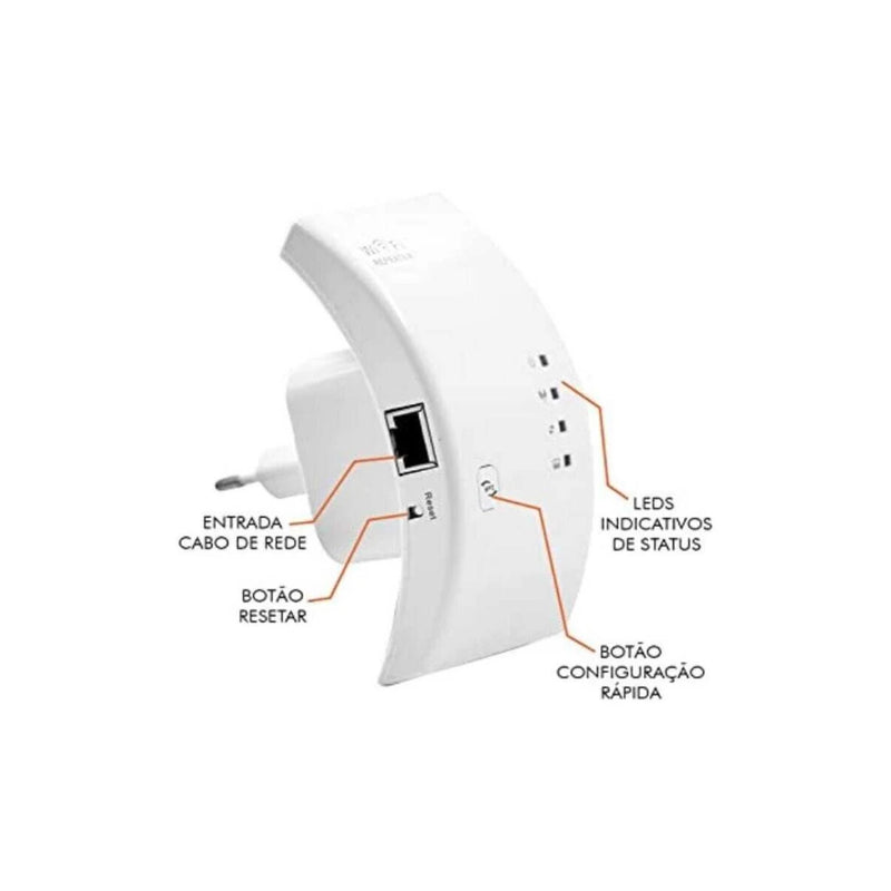 Repetidor amplificador de sinal Wifi 600/Ultra rápido Anatel Mbps